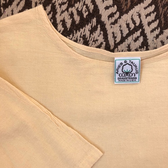 SOLD • woven cotton relaxed T-shirt - Picture 4 of 4